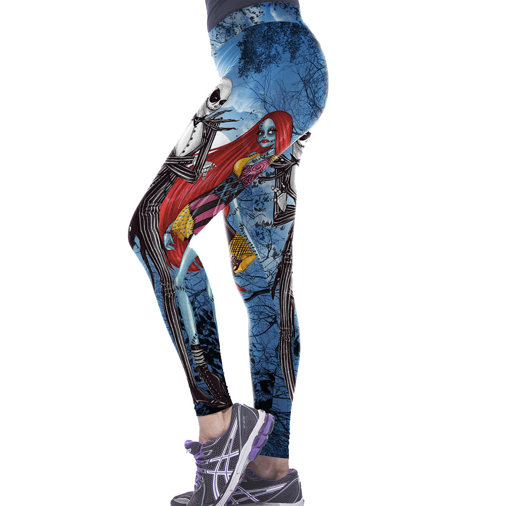 Nightmare Before Christmas Leggings Angelwarriorfitness.com