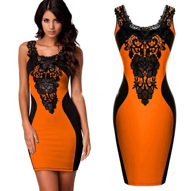 Gothic Embroidered Sleeveless Dress Angelwarriorfitness.com