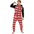 Men's Flannel Christmas One Piece Pajamas Loungewear Angelwarriorfitness.com