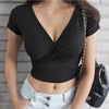 New Tight-fitting Cotton Crop Top Summer Angelwarriorfitness.com