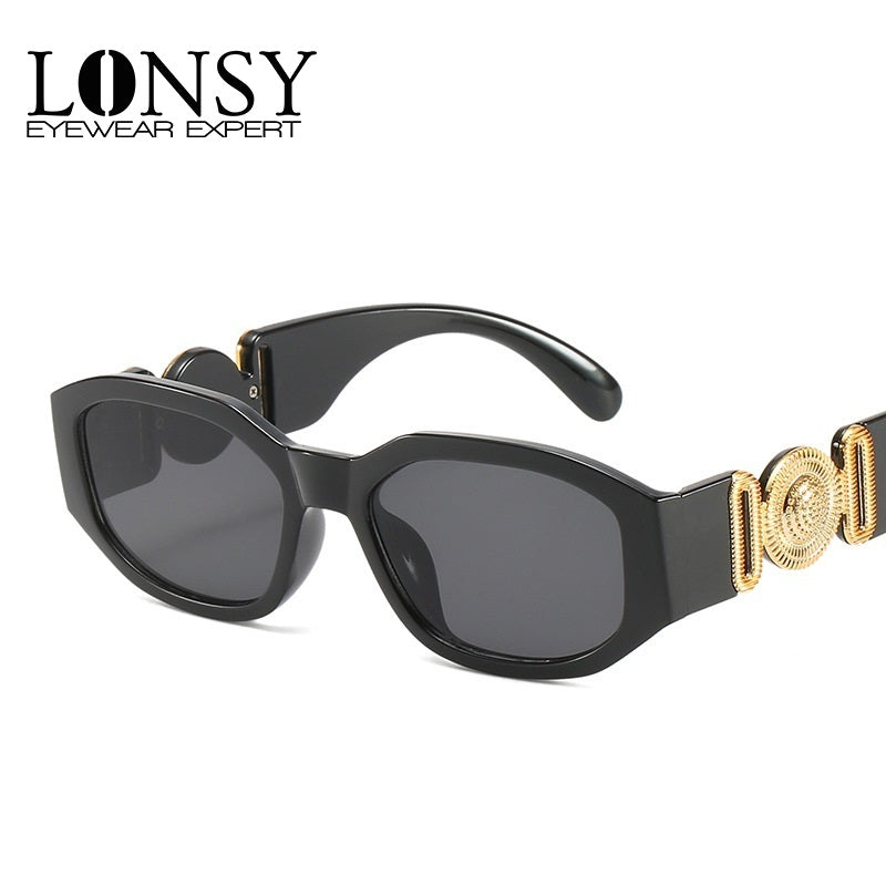 Retro Cutting Lens Gradient Square Sun Glasses UV400 Angelwarriorfitness.com