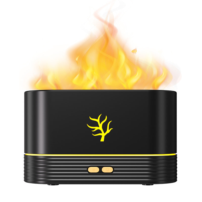 Flame Aroma Diffuser Air Humidifier Ultrasonic Cool Mist Maker Fogger Led Essential Oil Flame Lamp Difusor Angelwarriorfitness.com