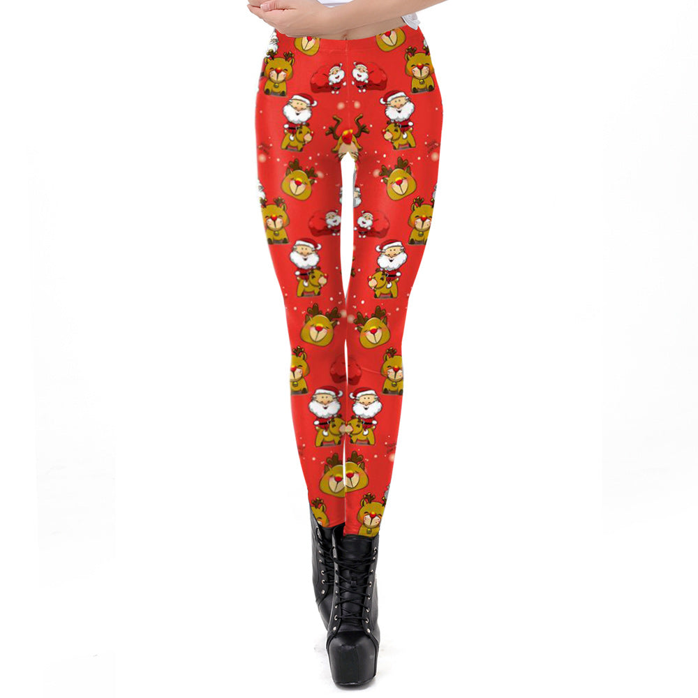 Christmas Printed leggings Angelwarriorfitness.com