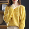 Women's Round Neck Pullover Thickened Cashmere Sweater Angelwarriorfitness.com