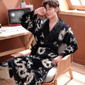 Men's Flannel Nightgown Pajamas Couple Winter Angelwarriorfitness.com