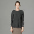 Round neck cashmere sweater Angelwarriorfitness.com