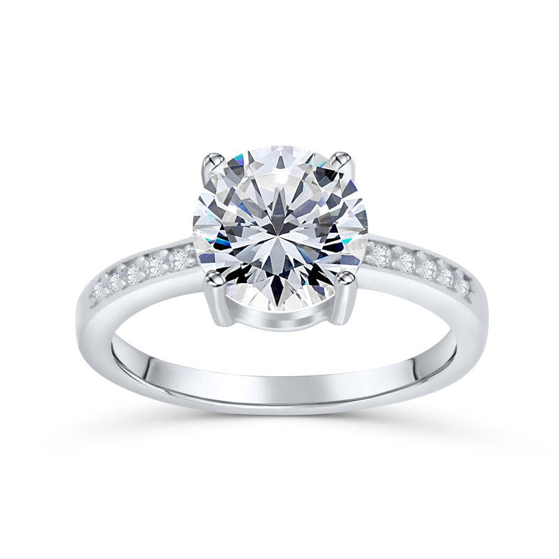 Engagement Ring 925 Sterling Silver Wedding Ring Angelwarriorfitness.com