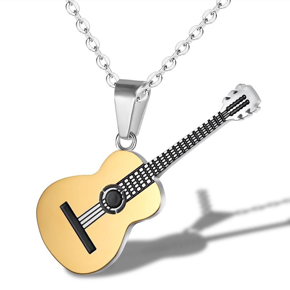 Music guitar pendant necklace Angelwarriorfitness.com