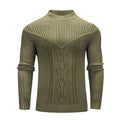 Fashion Men Solid Color Warm Jacquard Men Sweater Angelwarriorfitness.com