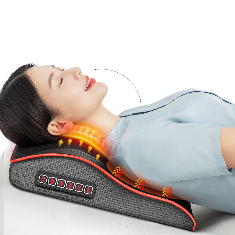 Electric back massager pillow massage body neck with heat Angelwarriorfitness.com