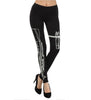 Punk personalized printed cotton nine-pointed leggings Angelwarriorfitness.com