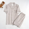 Men's Pajamas Double Gauze Home Service Suit Angelwarriorfitness.com