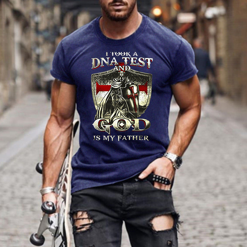 I took a DNA test and GOD is my Father Quote Mens T-shirt Angelwarriorfitness.com