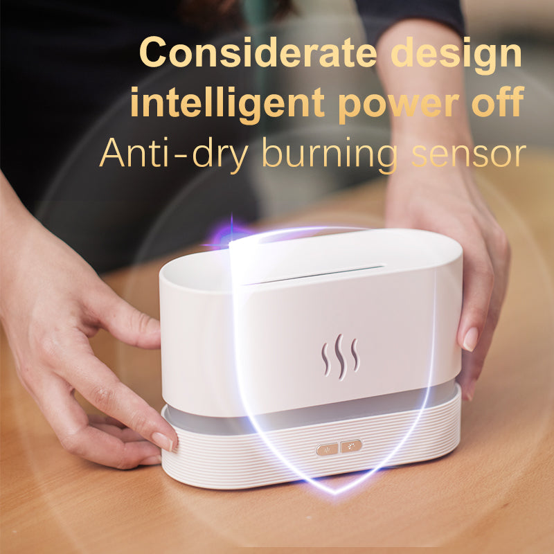 Drop Shipping Factory Direct Sale Fire Flame Humidifier Aroma Diffuser Air Essential Oil Ultrasonic Humidifier Angelwarriorfitness.com