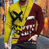 Mens Letter Crew Neck Slim Fit Casual Print T Shirt Angelwarriorfitness.com