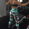 Printed Camouflage Trousers Fashionable High-waisted Trousers Angelwarriorfitness.com