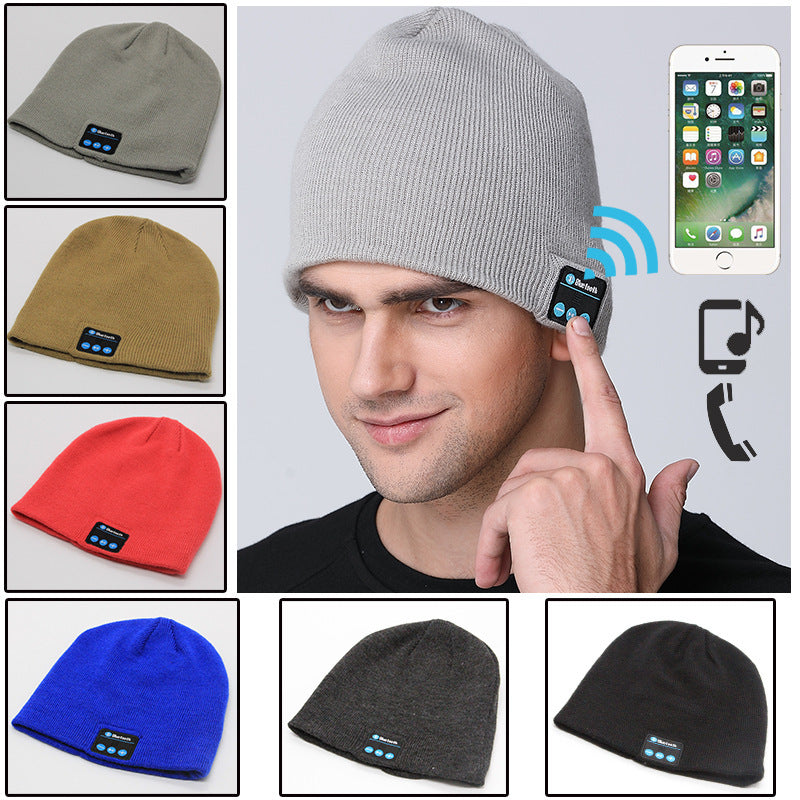European And American Outdoor Wireless Headset Knitted Hat Multifunctional Music Hat Angelwarriorfitness.com