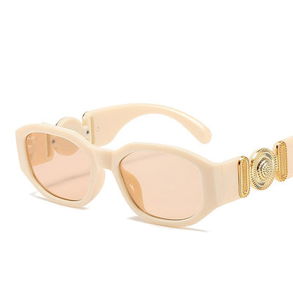 Retro Cutting Lens Gradient Square Sun Glasses UV400 Angelwarriorfitness.com