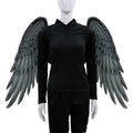 Halloween unisex oversized black white angel wings Angelwarriorfitness.com