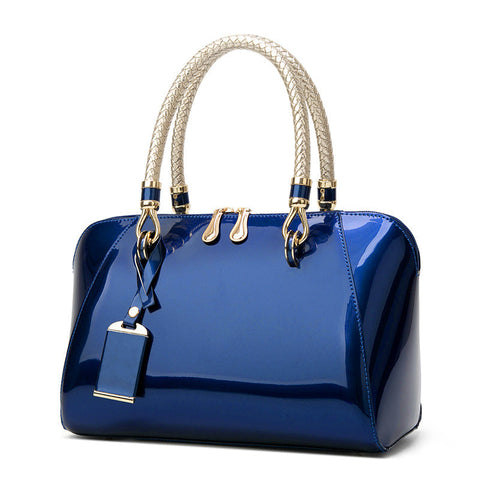 Patent Leather Handbags Shiny Handbag Fashion One-shoulder Diagonal Bag Angelwarriorfitness.com