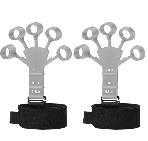 Silicone Grip Device Finger Exercise Stretcher Finger Gripper Strength Trainer Strengthen Rehabilitation Training Angelwarriorfitness.com