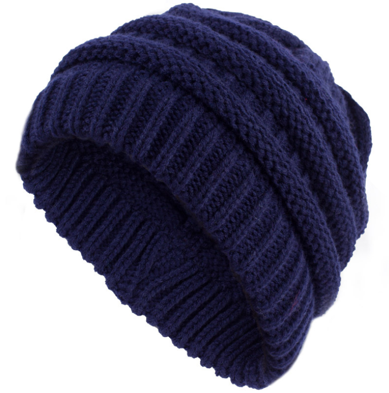 High Bun Ponytail Beanie Hat Chunky Soft Stretch Cable Knit Warm Fuzzy Lined Skull Beanie Acrylic Hats Men And Women Angelwarriorfitness.com