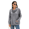 Women's Cashmere Loose Long Sleeve Solid Color Pullover Sweater Angelwarriorfitness.com