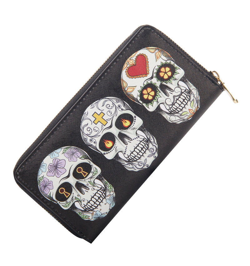 Skull cross wallet Angelwarriorfitness.com