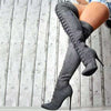 High Suede Long High Stiletto Women's Fashion Boots Angelwarriorfitness.com