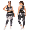 Workout Clothes Suit Plus Size Yoga Clothes Tight-fitting  Pants Sports Bra Angelwarriorfitness.com
