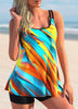 Women's Tankini Belly Split Large Size Swimsuit Angelwarriorfitness.com