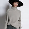Women's high neck cashmere sweater Angelwarriorfitness.com