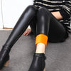 Women's Warm And Velvet Faux Leather Leggings Angelwarriorfitness.com