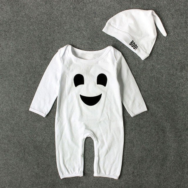 Cute 2PCS Halloween Baby Boys Girls Cartoon Print Angelwarriorfitness.com
