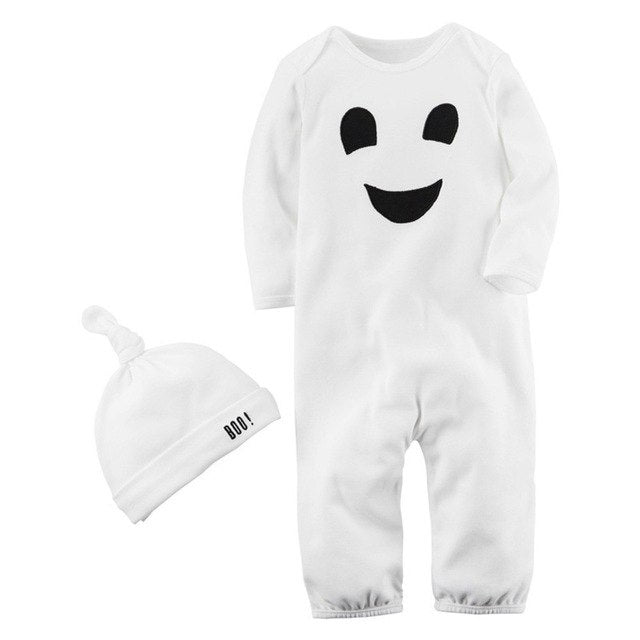 Cute 2PCS Halloween Baby Boys Girls Cartoon Print Angelwarriorfitness.com