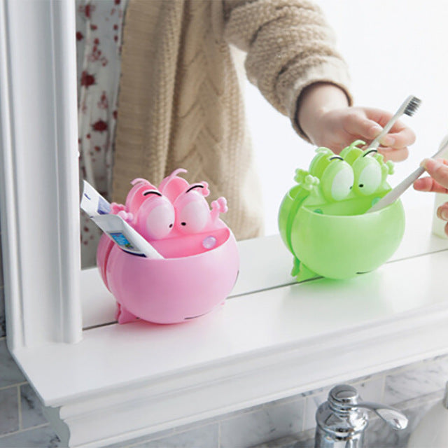 Cute Cartoon Sucker Hook Toothbrush Holder Angelwarriorfitness.com