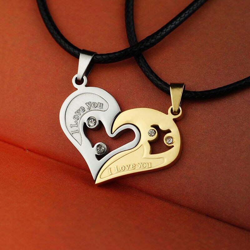 Ying Yang Heart Necklace-Soulmate Angelwarriorfitness.com