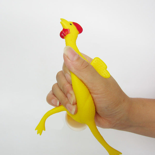 Funny Egg-laying chicken keychain Squishy Squeeze Angelwarriorfitness.com