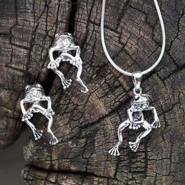 Retro Cute Frog Earring For Women Gold Silver Color Gothic Animal Pirecing Stud Earring Female Charm Jewelry Gift Angelwarriorfitness.com