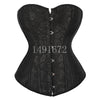 Corset Top for Women Lingerie Sexy Bustiers Overbust Gothic Clothes Halloween Vintage Plus Size Espartilho Mujer Black White Angelwarriorfitness.com