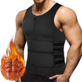 Men Waist Trainer Tank Tops Shapewear Slimming Body Shaper Compression Shirt Underwear for Weight Loss Workout Sauna Sweat Vest Angelwarriorfitness.com