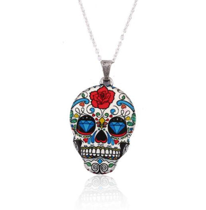 Sugar Skull  vintage Pendant Angelwarriorfitness.com