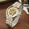Luxury Dragon Skeleton Automatic Mechanical Watches For Men Wrist Watch Stainless Steel Strap Gold Clock Waterproof Mens relogio Angelwarriorfitness.com