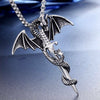 Flying Dragon With Sword Necklace Angelwarriorfitness.com