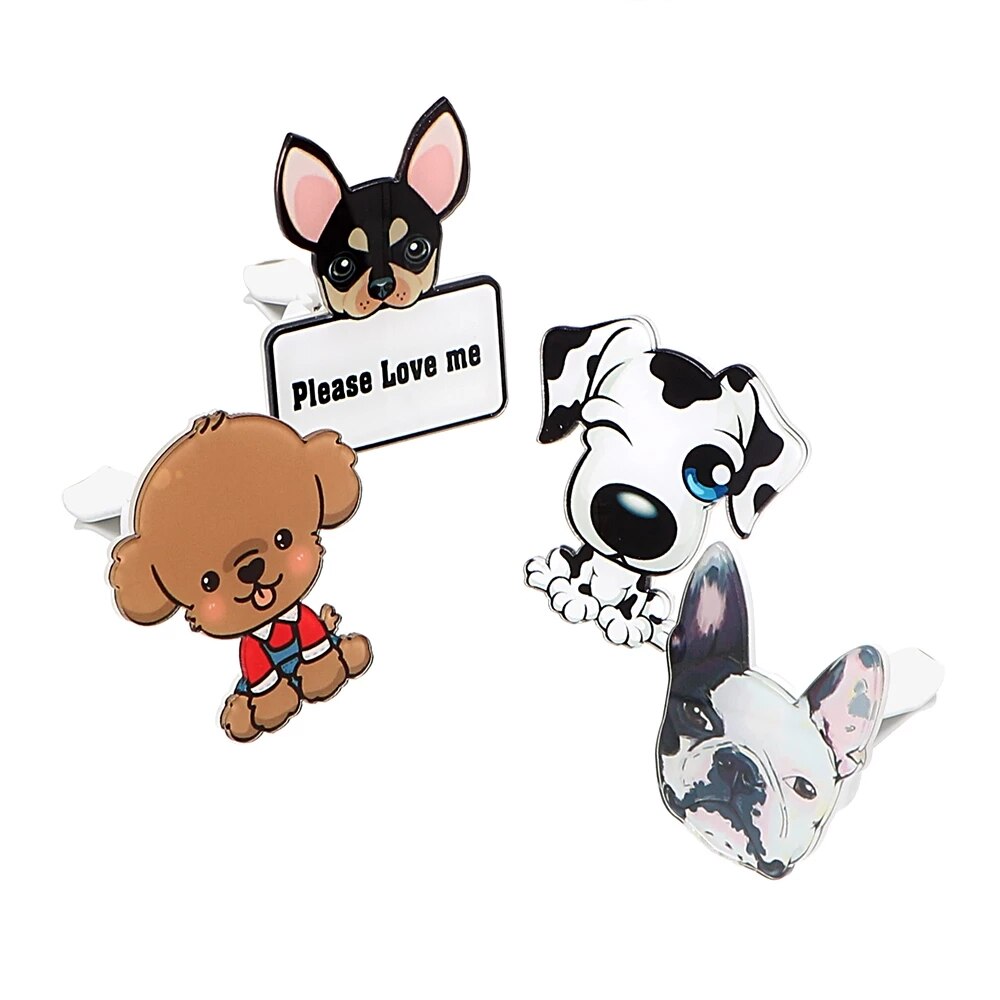 Cute kawaii puppy Japanese anime Air Freshener AC Vent Clips Angelwarriorfitness.com