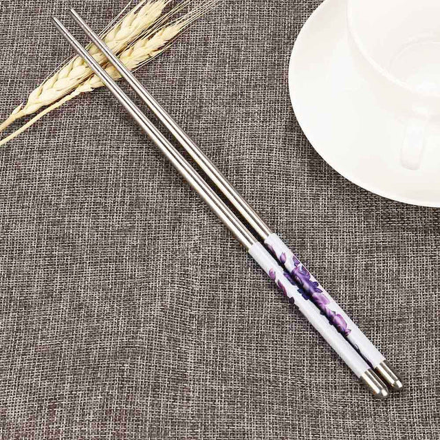 Solid Titanium Stainless Steel Sushi chopsticks - Angelwarriorfitness.com