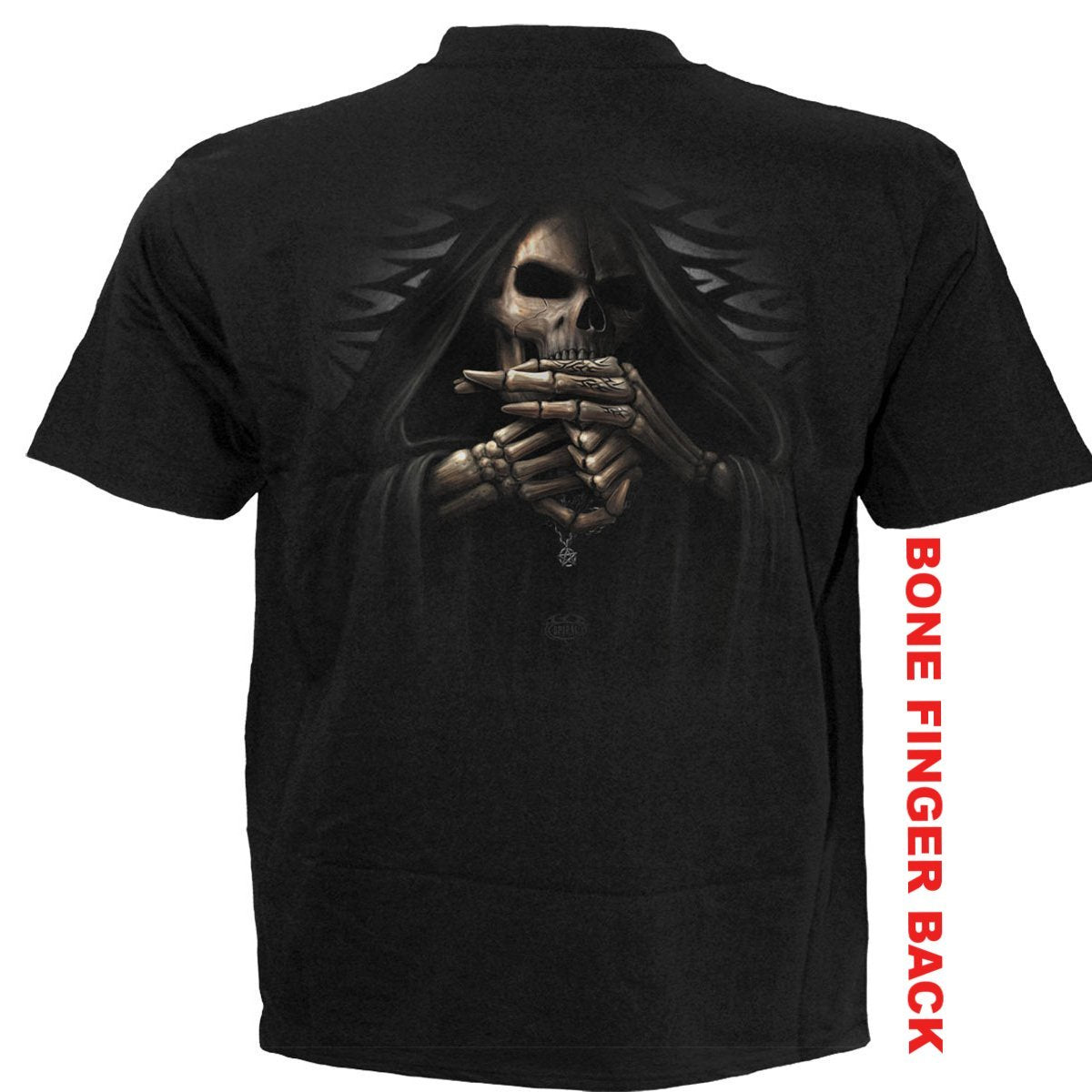 BONE FINGER - T-Shirt Black Angelwarriorfitness.com