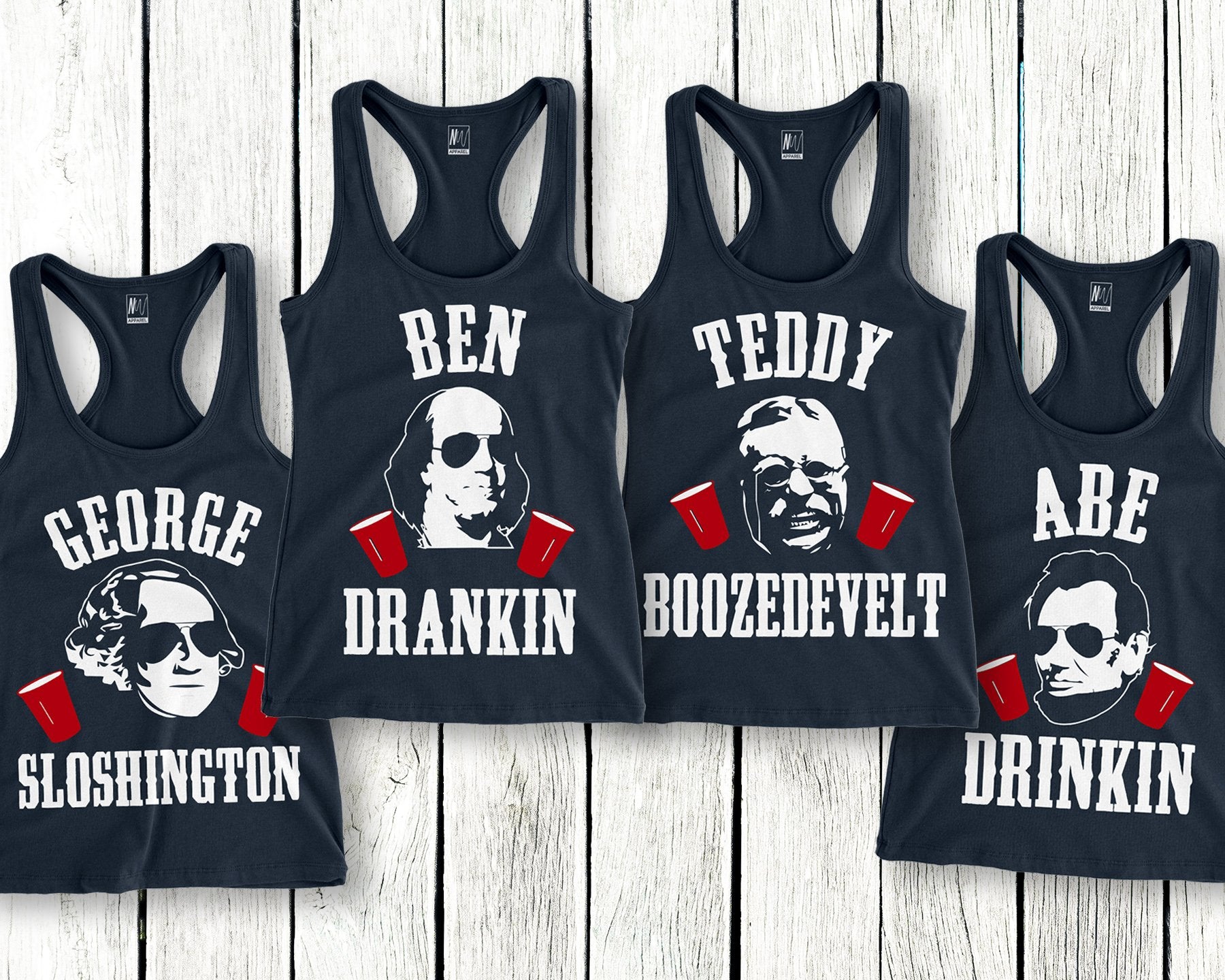 MOUNT SLOSHMORE Tank Top Navy Blue - Pick President Angelwarriorfitness.com