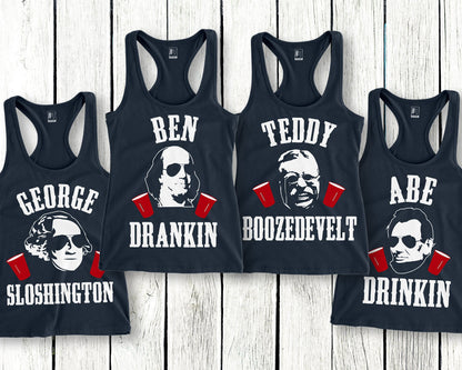 MOUNT SLOSHMORE Tank Top Navy Blue - Pick President Angelwarriorfitness.com