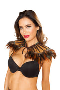 Roma Costume Native Indian Style Neckpiece, Brown, One Size Angelwarriorfitness.com
